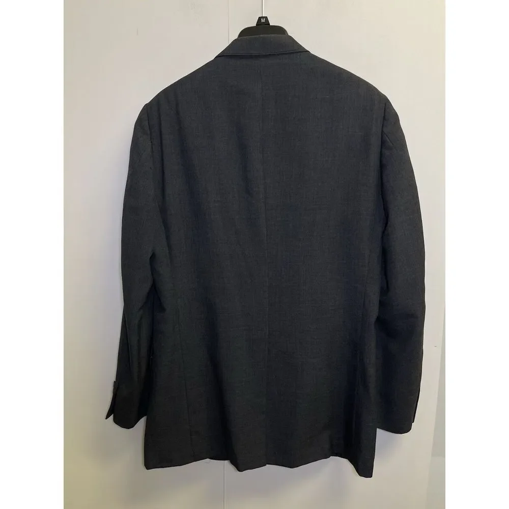 Vintage Hart Schaffner Marx‎ 42L Racquet Club USA MADE Grey Wool Blazer Jacket